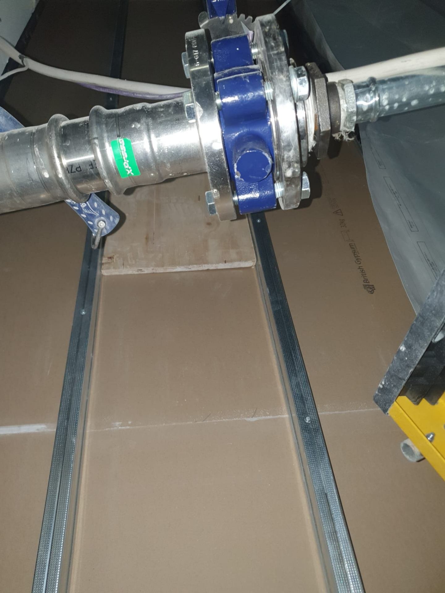 Fire stopping detail around services penetration